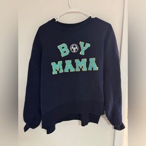 Judith March Boy Mama Soccer Crewneck NWOT